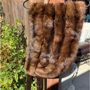 Brown Mink Cape